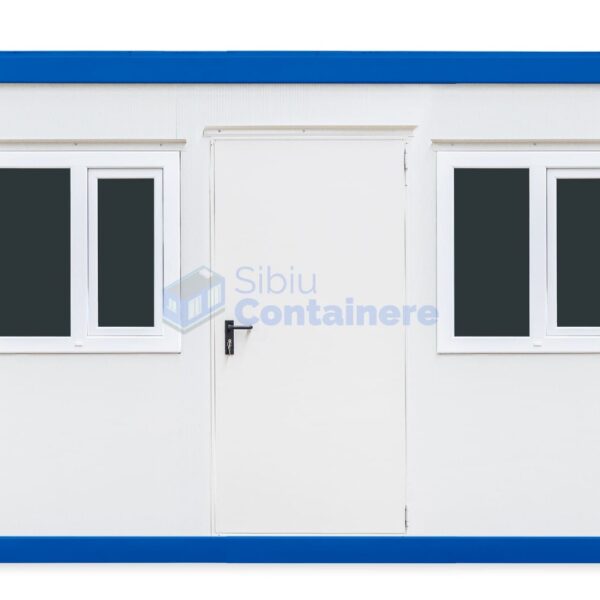container birou sibiu 4metri 2geamuri albastru