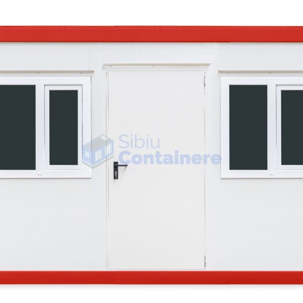 container birou sibiu 4metri 2geamuri rosu