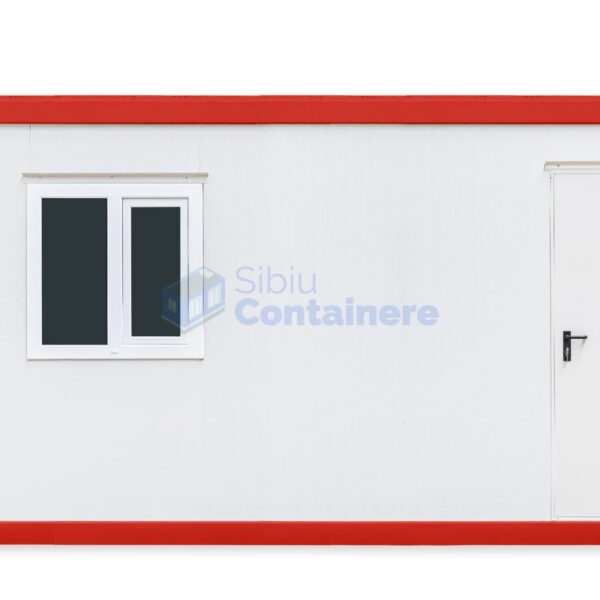 container birou sibiu 6metri 1geam rosu