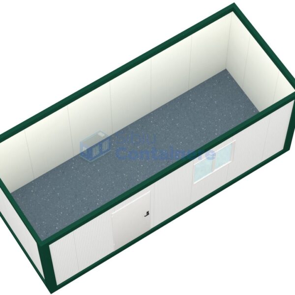 container birou sibiu 6metri 1geam verde2