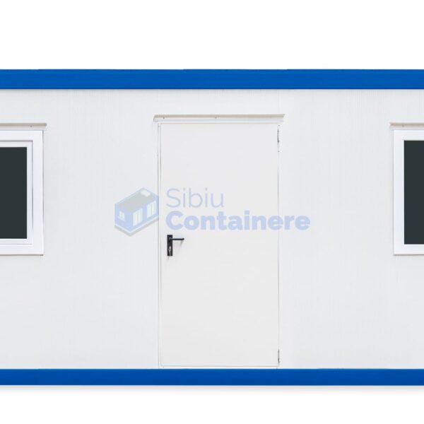 container birou sibiu 6metri 2geamuri albastru
