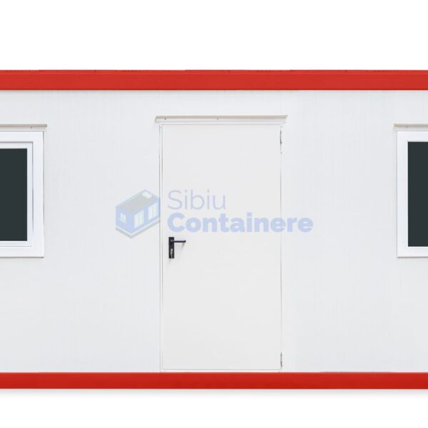 container birou sibiu 6metri 2geamuri rosu